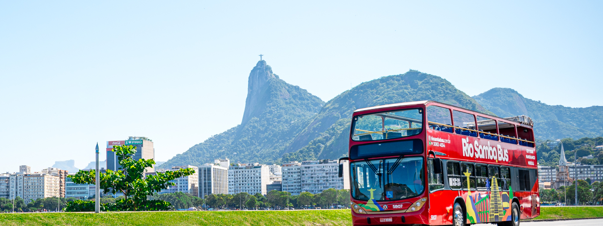 Bus panorámico de dos pisos Hop-On Hop-Off en Río de Janeiro